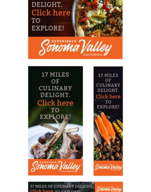 Sonoma Valley - 17 Miles of Culinary Delight